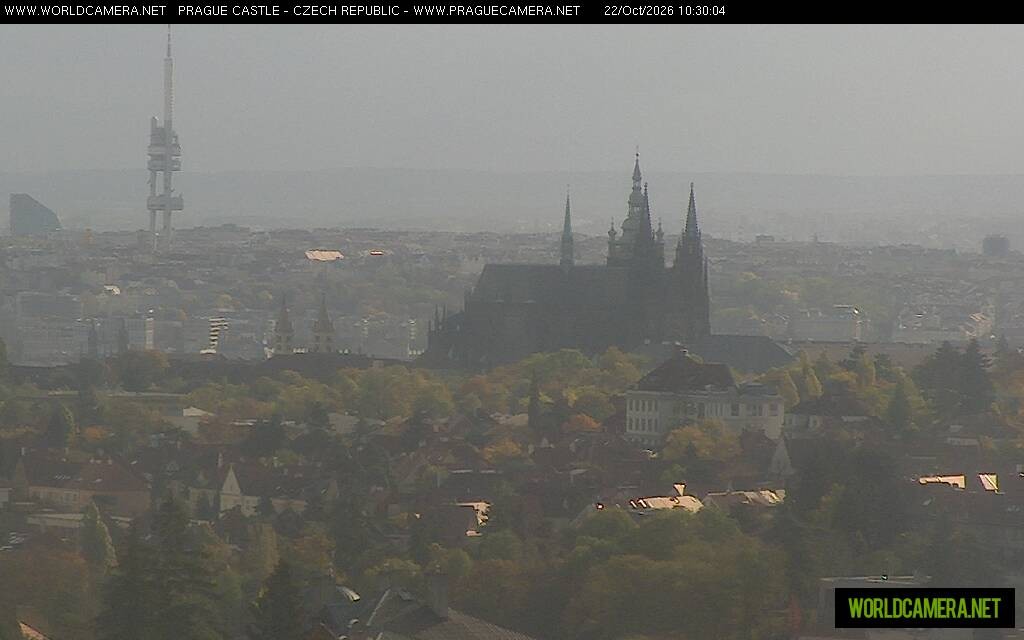 Archiv Foto Webcam Blick auf die Prager Burg mit Veitsdom