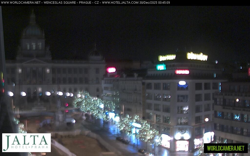 Archiv Foto Webcam Der Wenzelsplatz in der Neustadt Prags