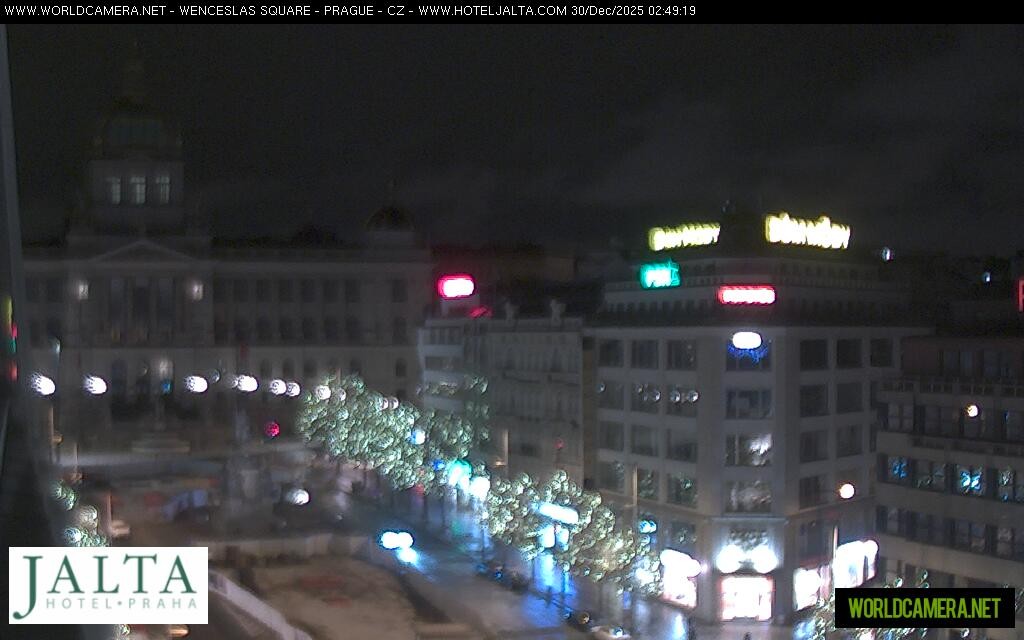 Archiv Foto Webcam Der Wenzelsplatz in der Neustadt Prags