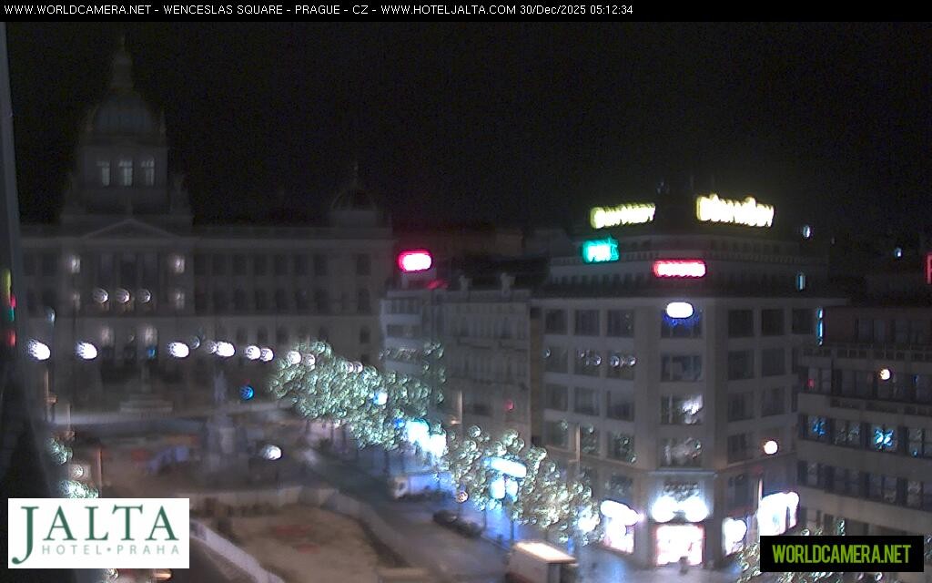Archiv Foto Webcam Der Wenzelsplatz in der Neustadt Prags