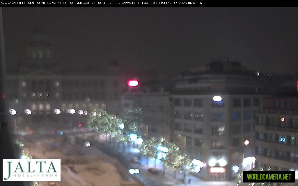 Archiv Foto Webcam Der Wenzelsplatz in der Neustadt Prags