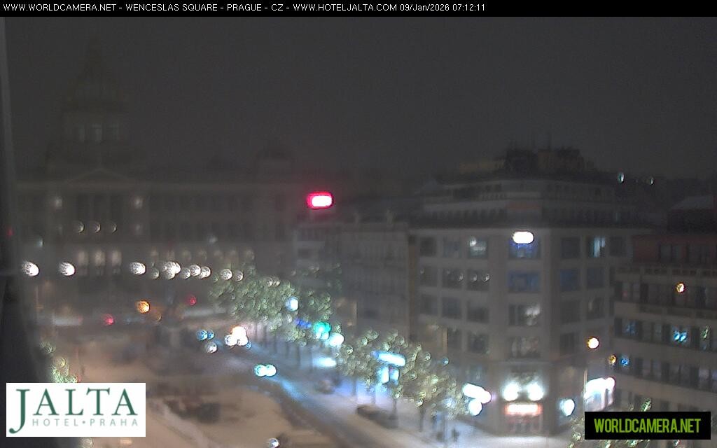 Archiv Foto Webcam Der Wenzelsplatz in der Neustadt Prags