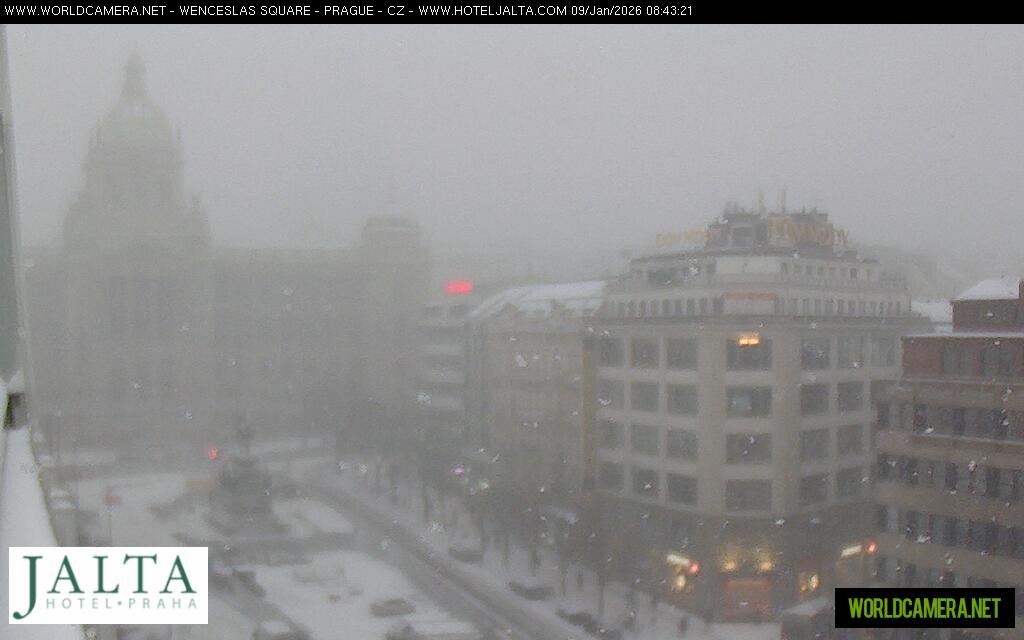 Archiv Foto Webcam Der Wenzelsplatz in der Neustadt Prags