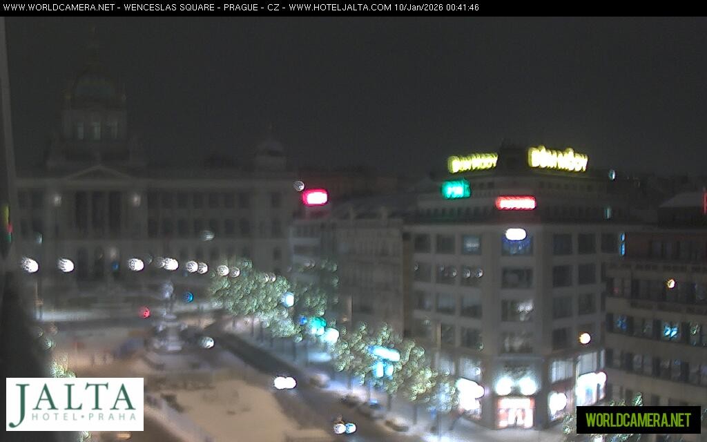 Archived image Webcam Wenceslas Square in Prague