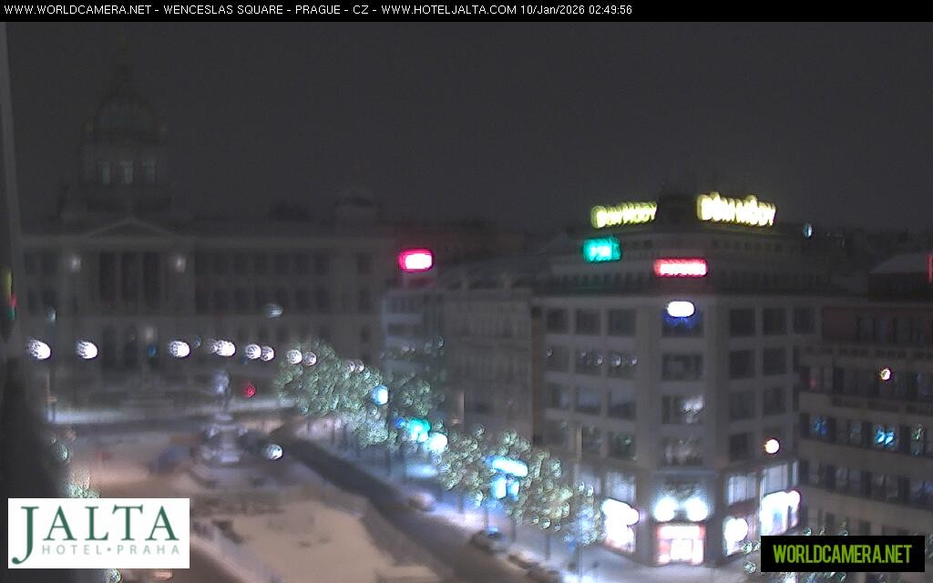 Archived image Webcam Wenceslas Square in Prague