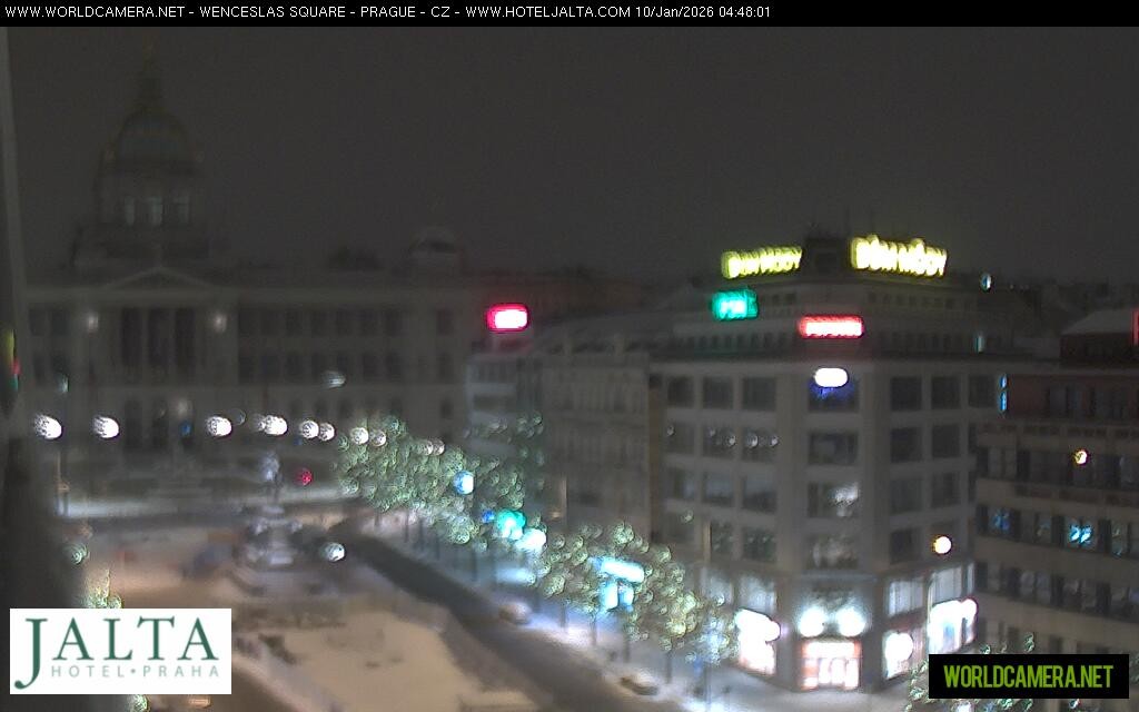 Archived image Webcam Wenceslas Square in Prague