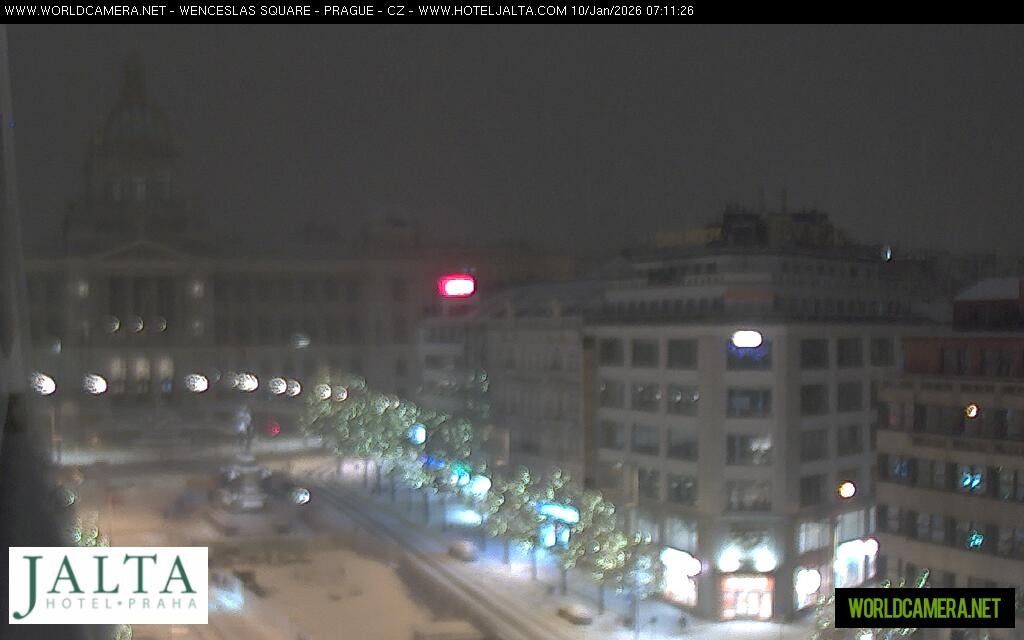 Archiv Foto Webcam Der Wenzelsplatz in der Neustadt Prags