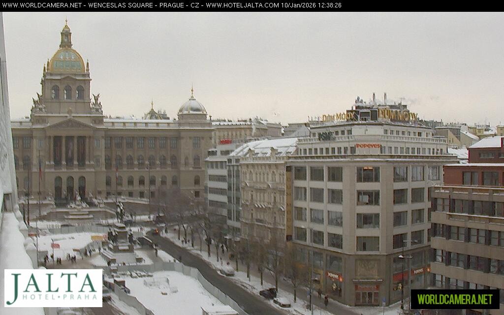 Archived image Webcam Wenceslas Square in Prague