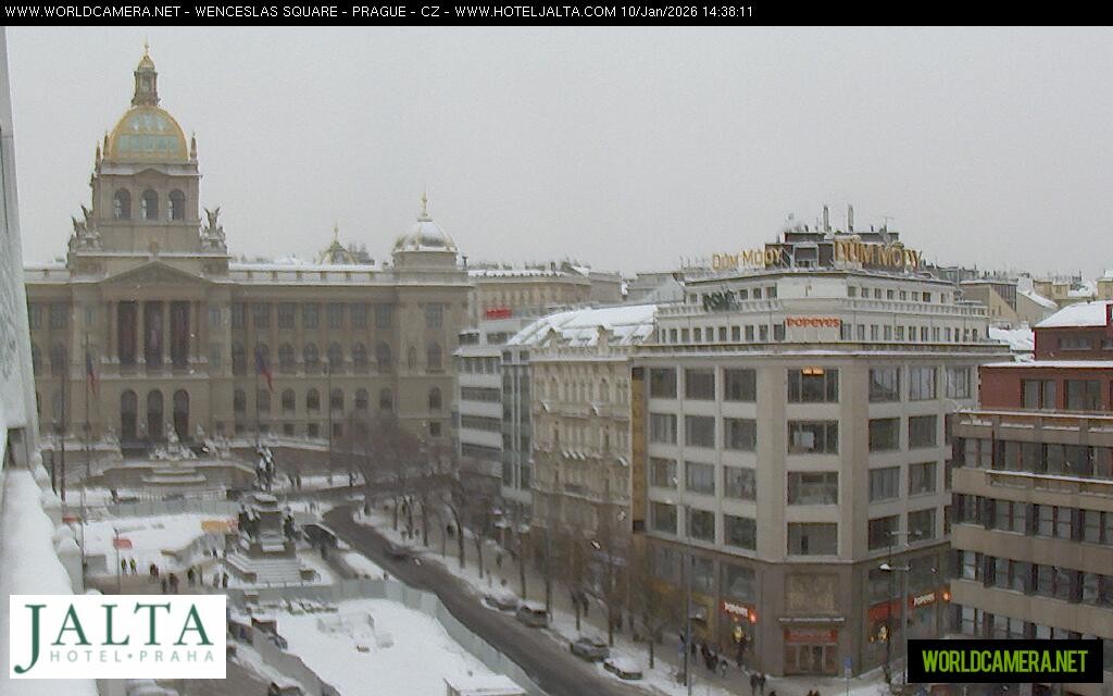 Archived image Webcam Wenceslas Square in Prague