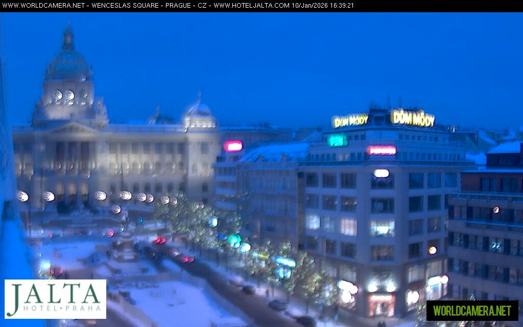 Archived image Webcam Wenceslas Square in Prague