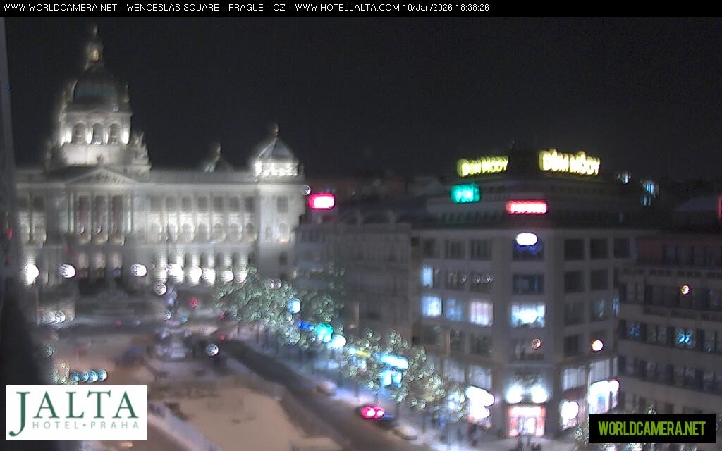 Archived image Webcam Wenceslas Square in Prague