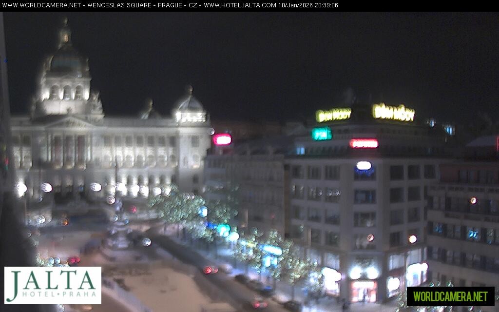 Archived image Webcam Wenceslas Square in Prague
