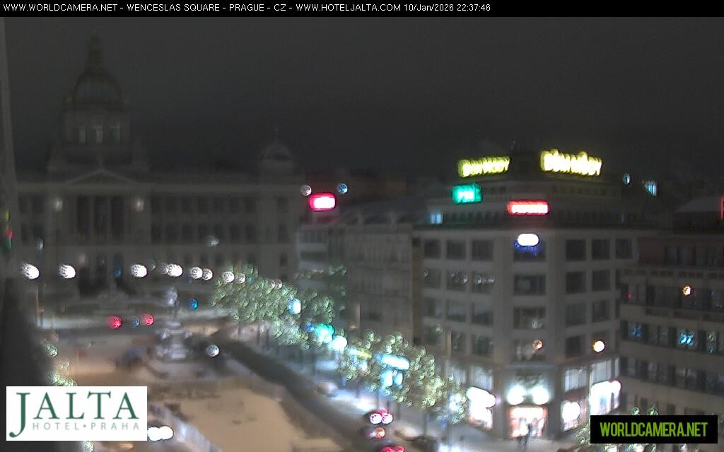 Archived image Webcam Wenceslas Square in Prague