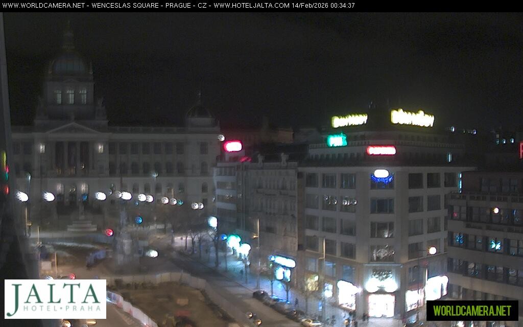 Archived image Webcam Wenceslas Square in Prague