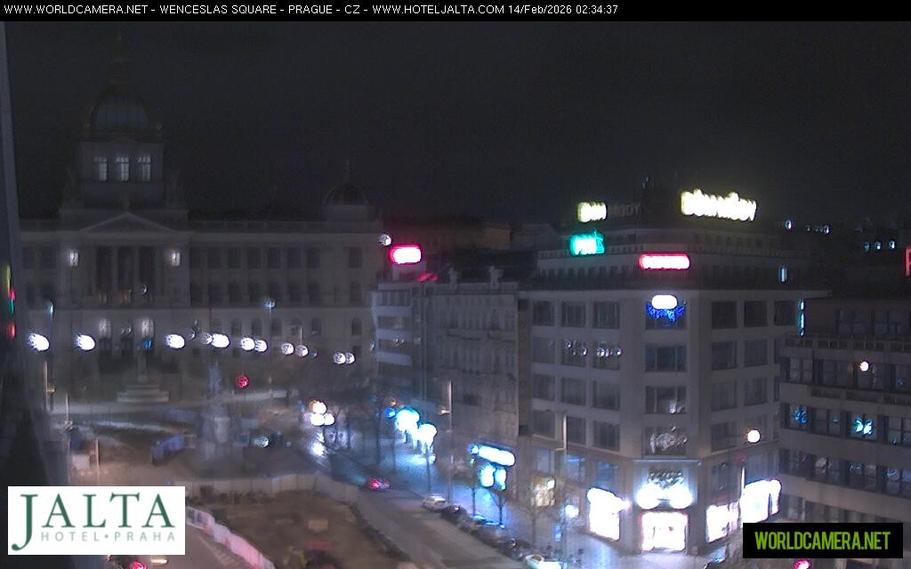 Archived image Webcam Wenceslas Square in Prague
