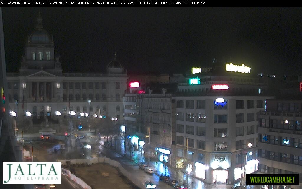 Archiv Foto Webcam Der Wenzelsplatz in der Neustadt Prags