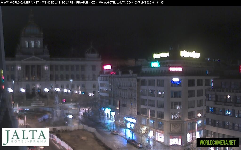 Archiv Foto Webcam Der Wenzelsplatz in der Neustadt Prags