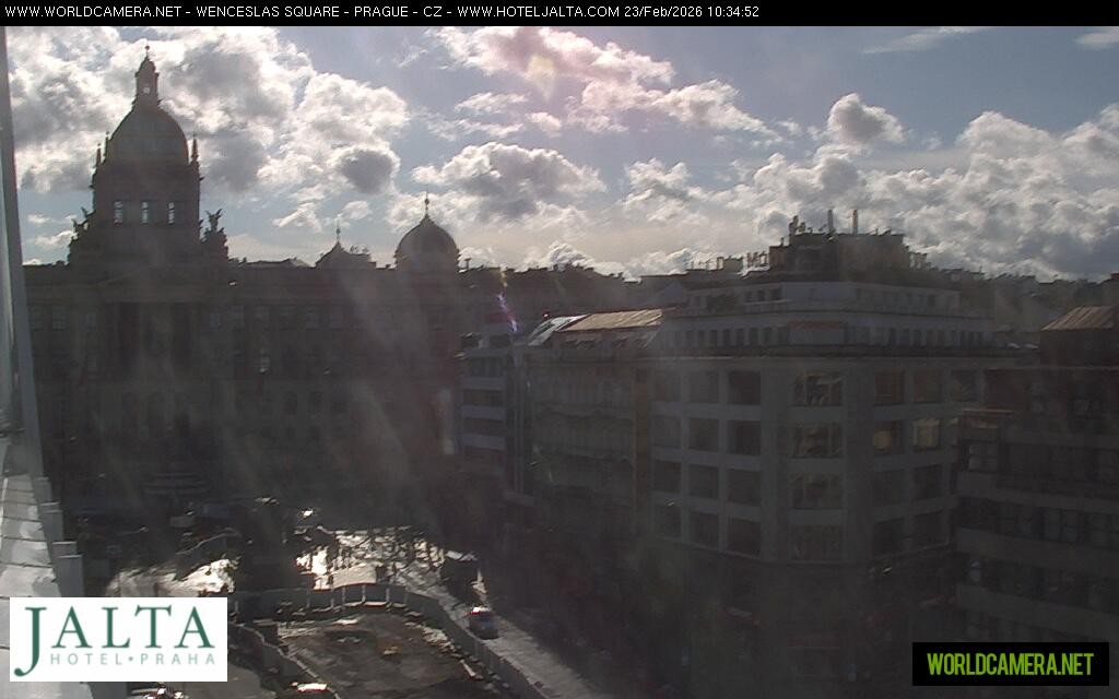 Archiv Foto Webcam Der Wenzelsplatz in der Neustadt Prags