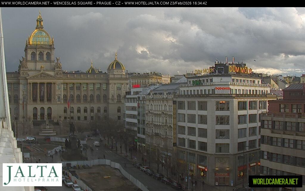 Archiv Foto Webcam Der Wenzelsplatz in der Neustadt Prags