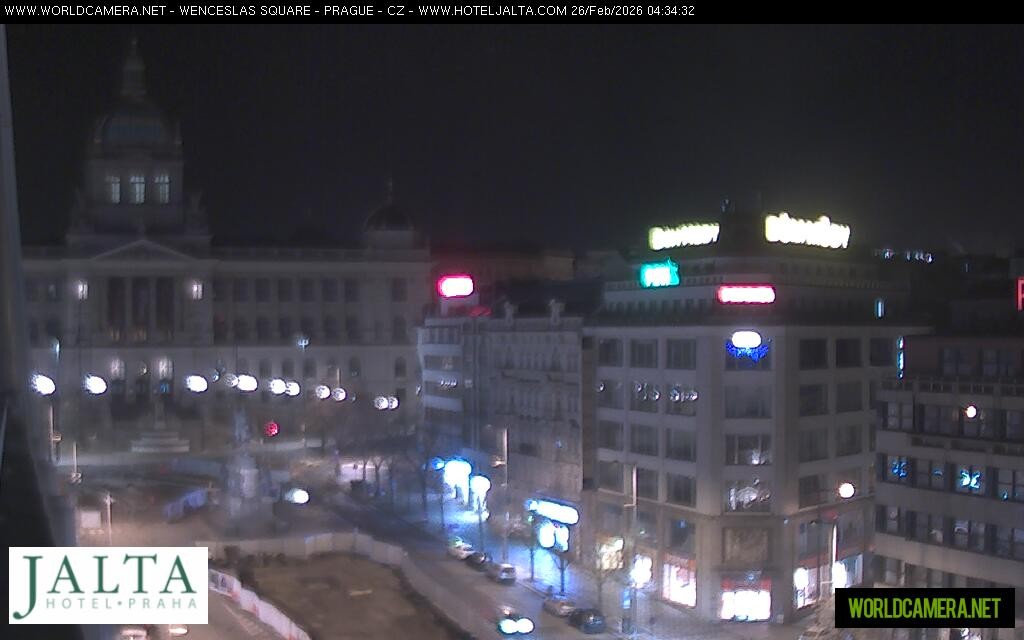 Archiv Foto Webcam Der Wenzelsplatz in der Neustadt Prags
