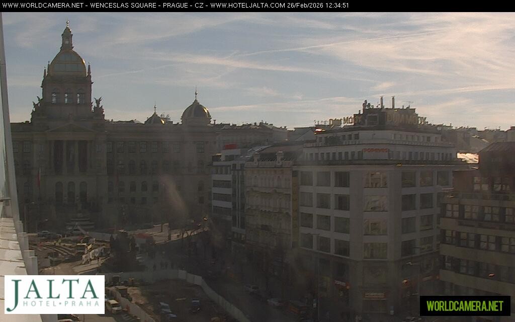 Archiv Foto Webcam Der Wenzelsplatz in der Neustadt Prags