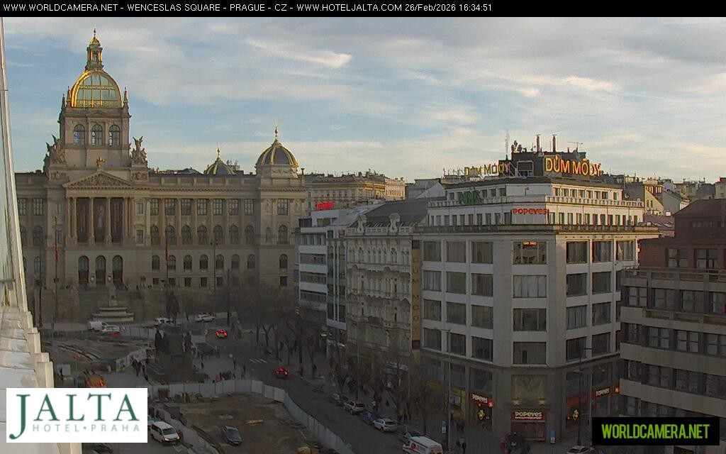 Archiv Foto Webcam Der Wenzelsplatz in der Neustadt Prags