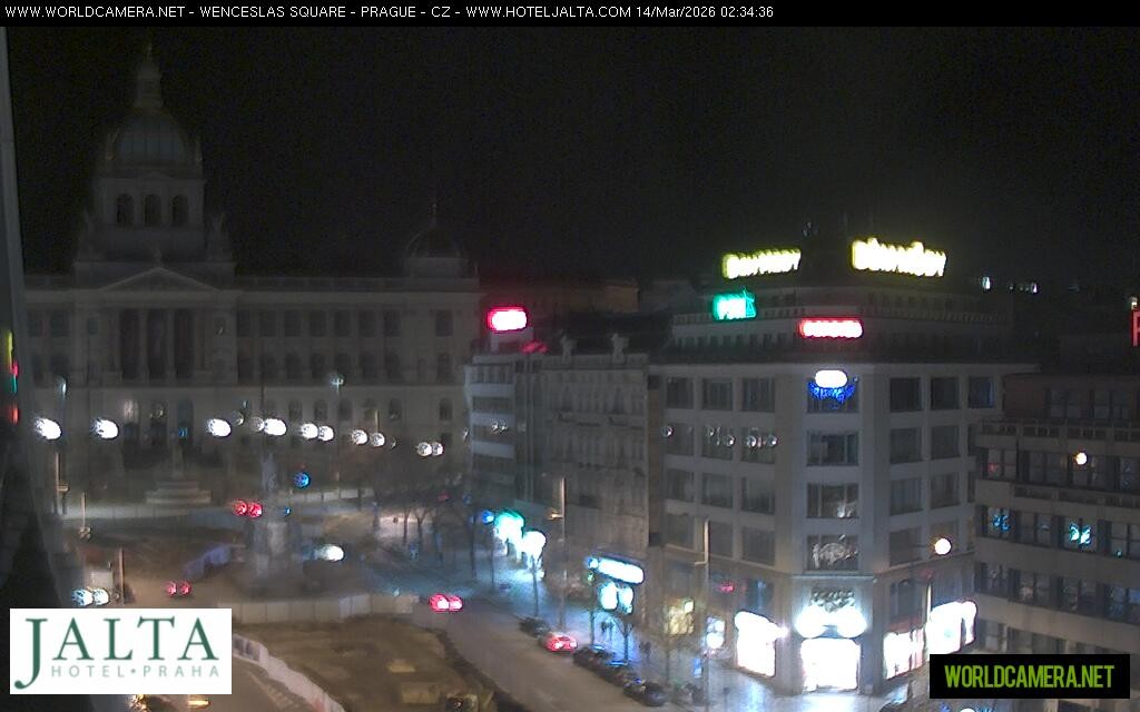 Archiv Foto Webcam Der Wenzelsplatz in der Neustadt Prags