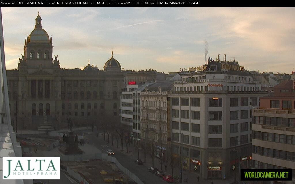 Archiv Foto Webcam Der Wenzelsplatz in der Neustadt Prags