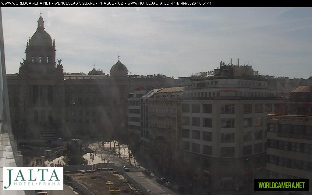 Archiv Foto Webcam Der Wenzelsplatz in der Neustadt Prags