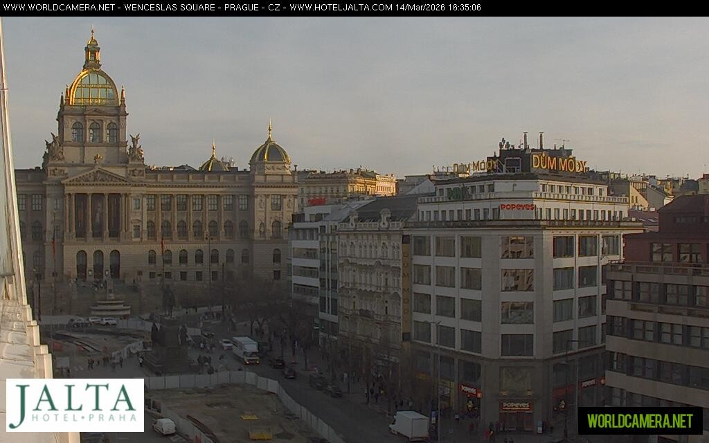 Archiv Foto Webcam Der Wenzelsplatz in der Neustadt Prags