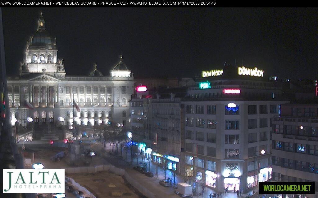 Archiv Foto Webcam Der Wenzelsplatz in der Neustadt Prags