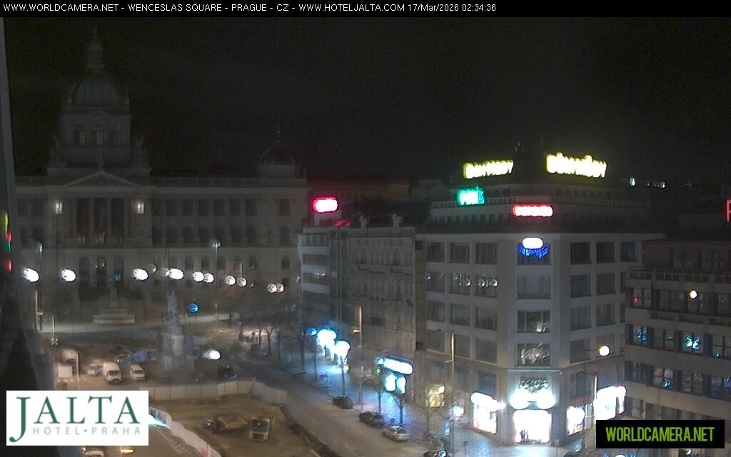 Archived image Webcam Wenceslas Square in Prague