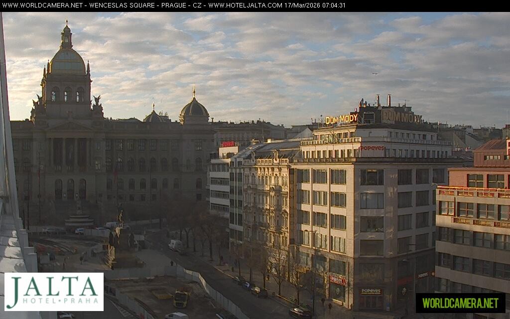 Archived image Webcam Wenceslas Square in Prague