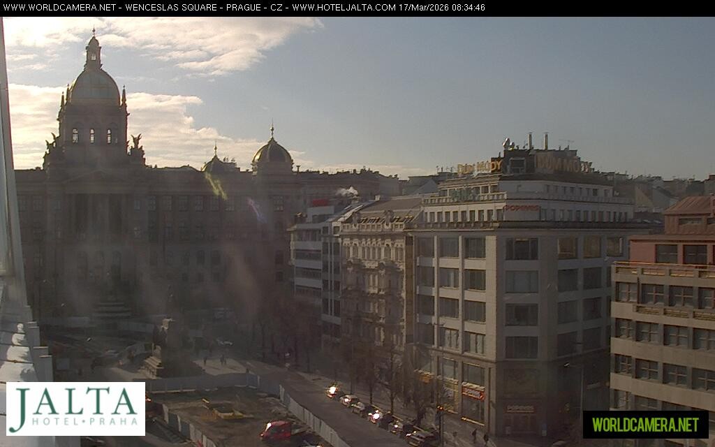 Archived image Webcam Wenceslas Square in Prague