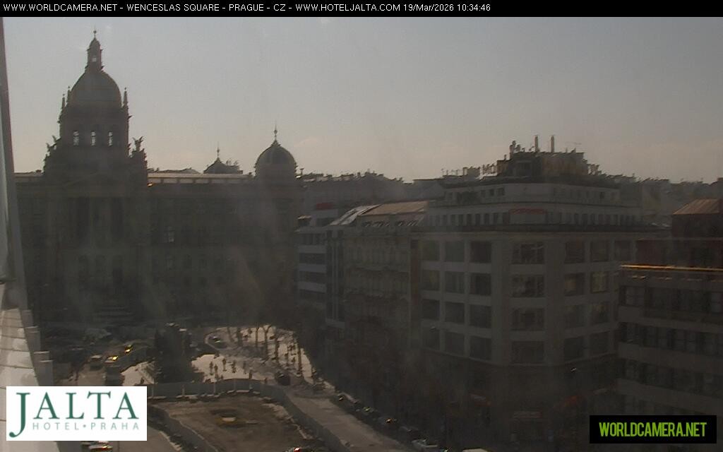 Archiv Foto Webcam Der Wenzelsplatz in der Neustadt Prags