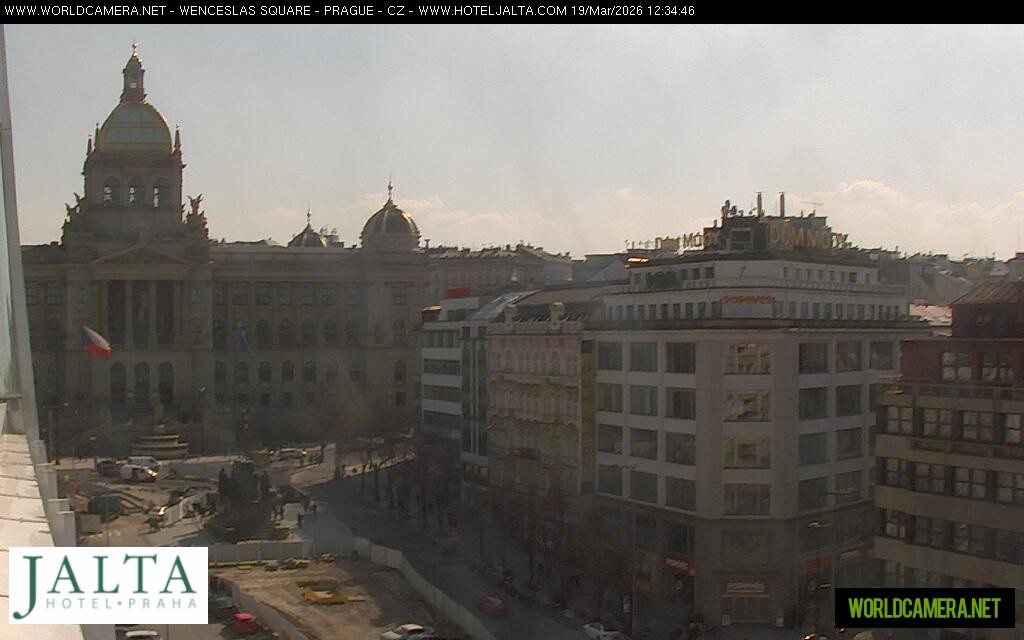 Archived image Webcam Wenceslas Square in Prague