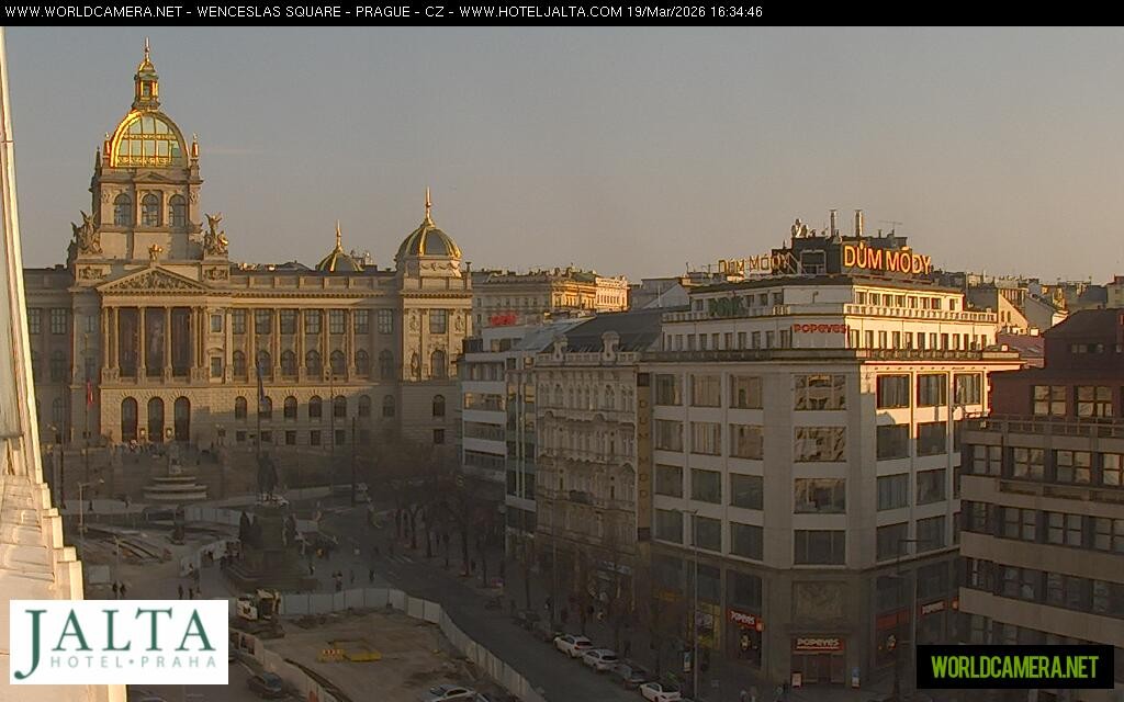 Archived image Webcam Wenceslas Square in Prague