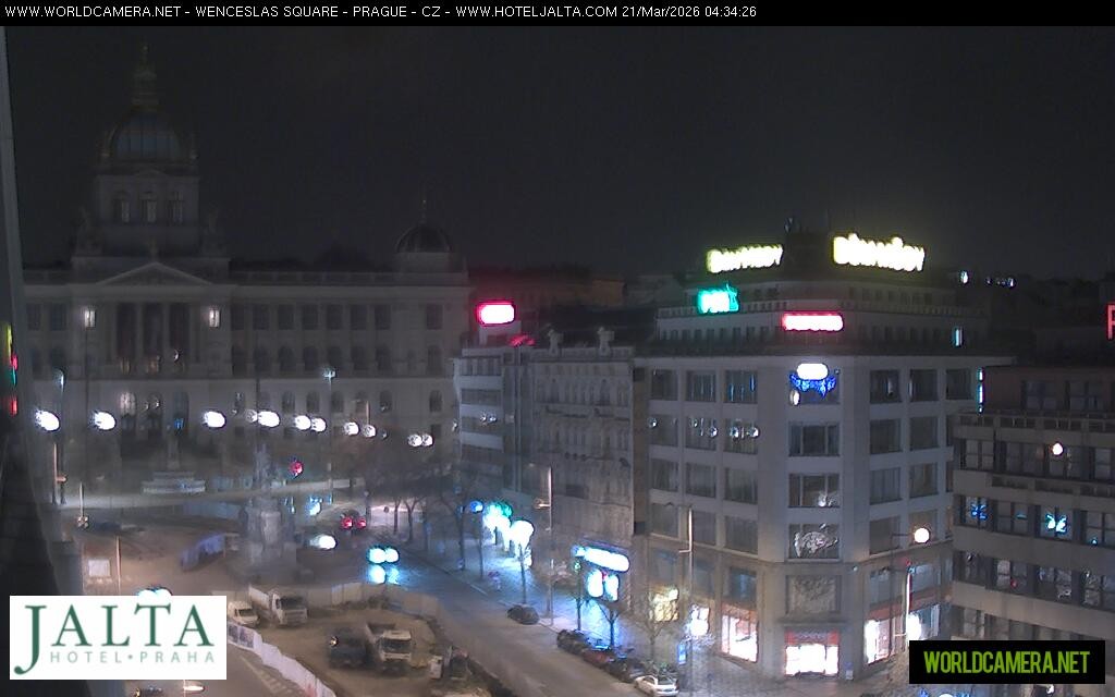 Archiv Foto Webcam Der Wenzelsplatz in der Neustadt Prags