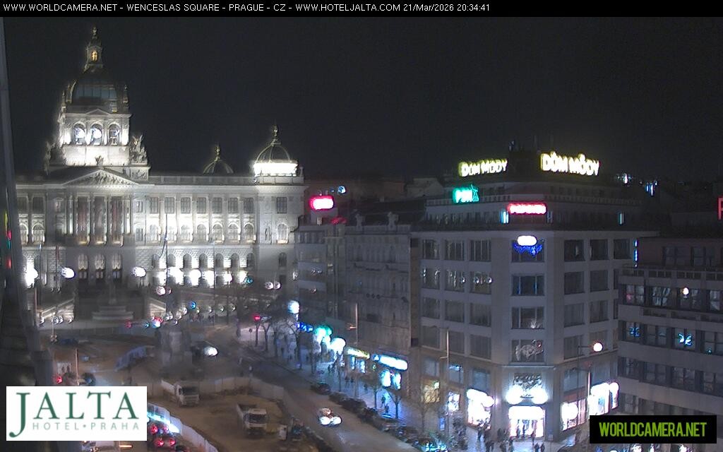 Archiv Foto Webcam Der Wenzelsplatz in der Neustadt Prags