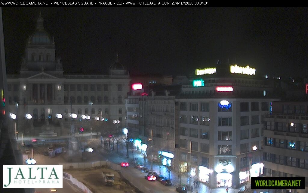 Archived image Webcam Wenceslas Square in Prague