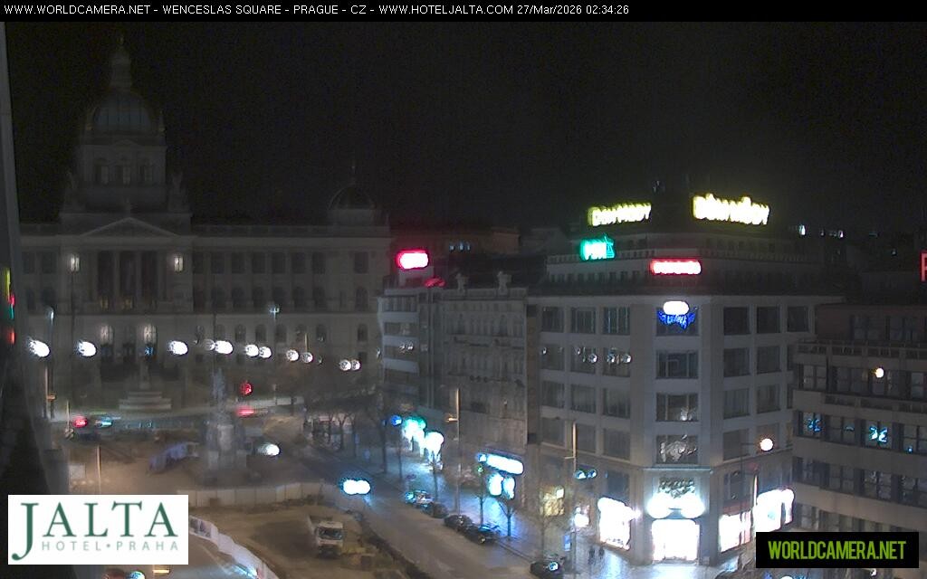 Archived image Webcam Wenceslas Square in Prague