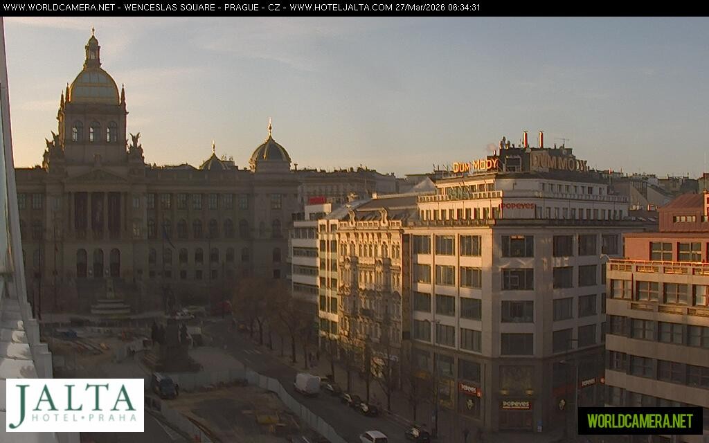 Archived image Webcam Wenceslas Square in Prague