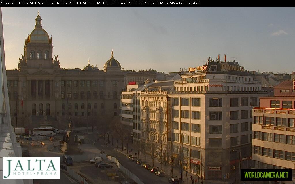 Archived image Webcam Wenceslas Square in Prague