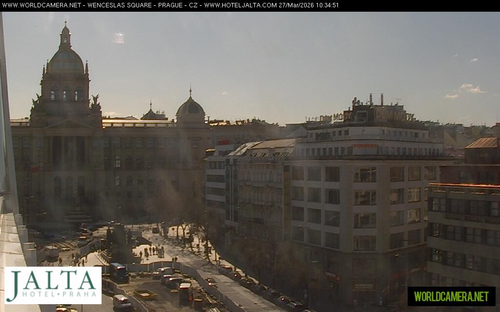 Archived image Webcam Wenceslas Square in Prague