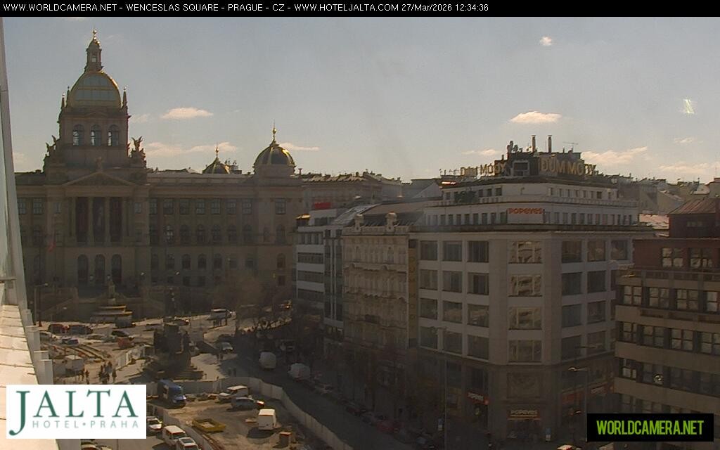 Archived image Webcam Wenceslas Square in Prague