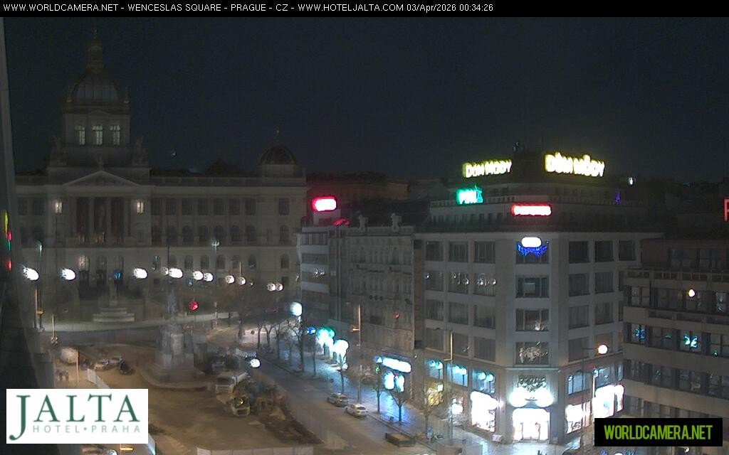 Archived image Webcam Wenceslas Square in Prague