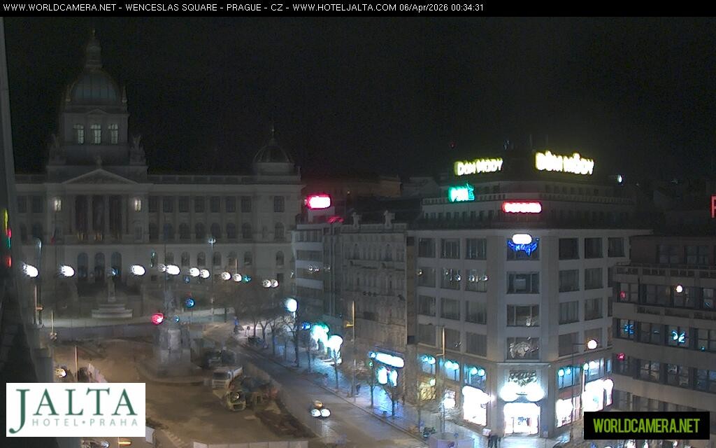 Archived image Webcam Wenceslas Square in Prague