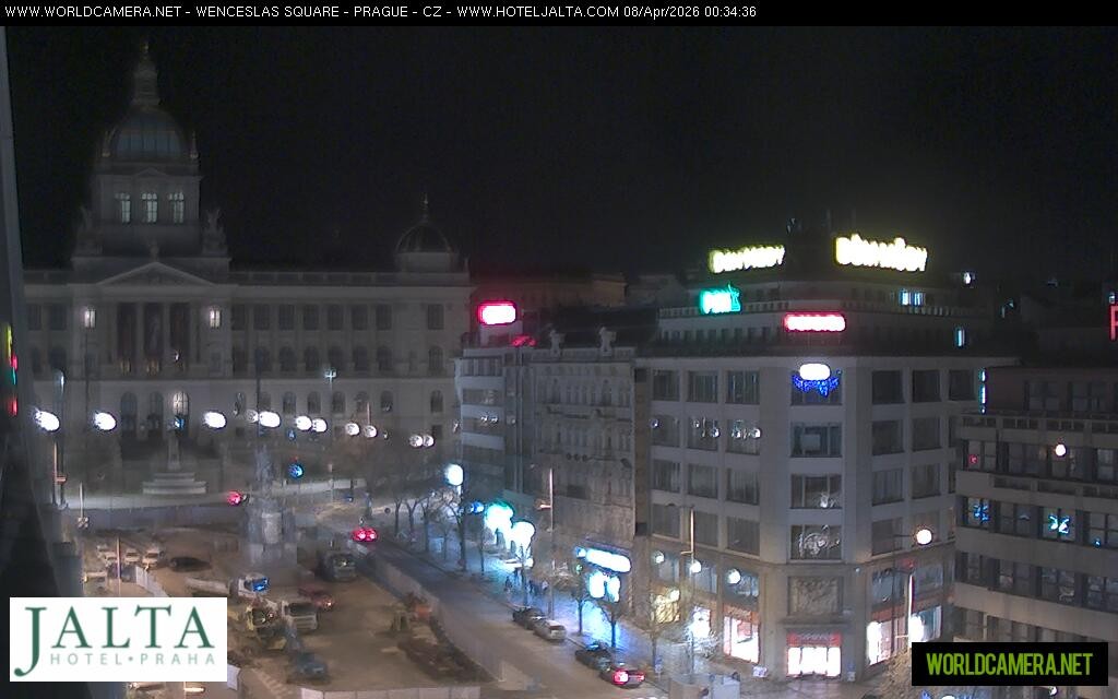 Archived image Webcam Wenceslas Square in Prague