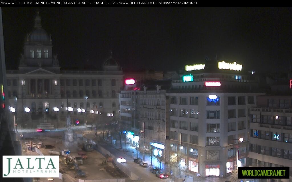 Archived image Webcam Wenceslas Square in Prague