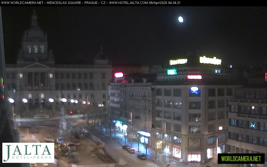 Archived image Webcam Wenceslas Square in Prague